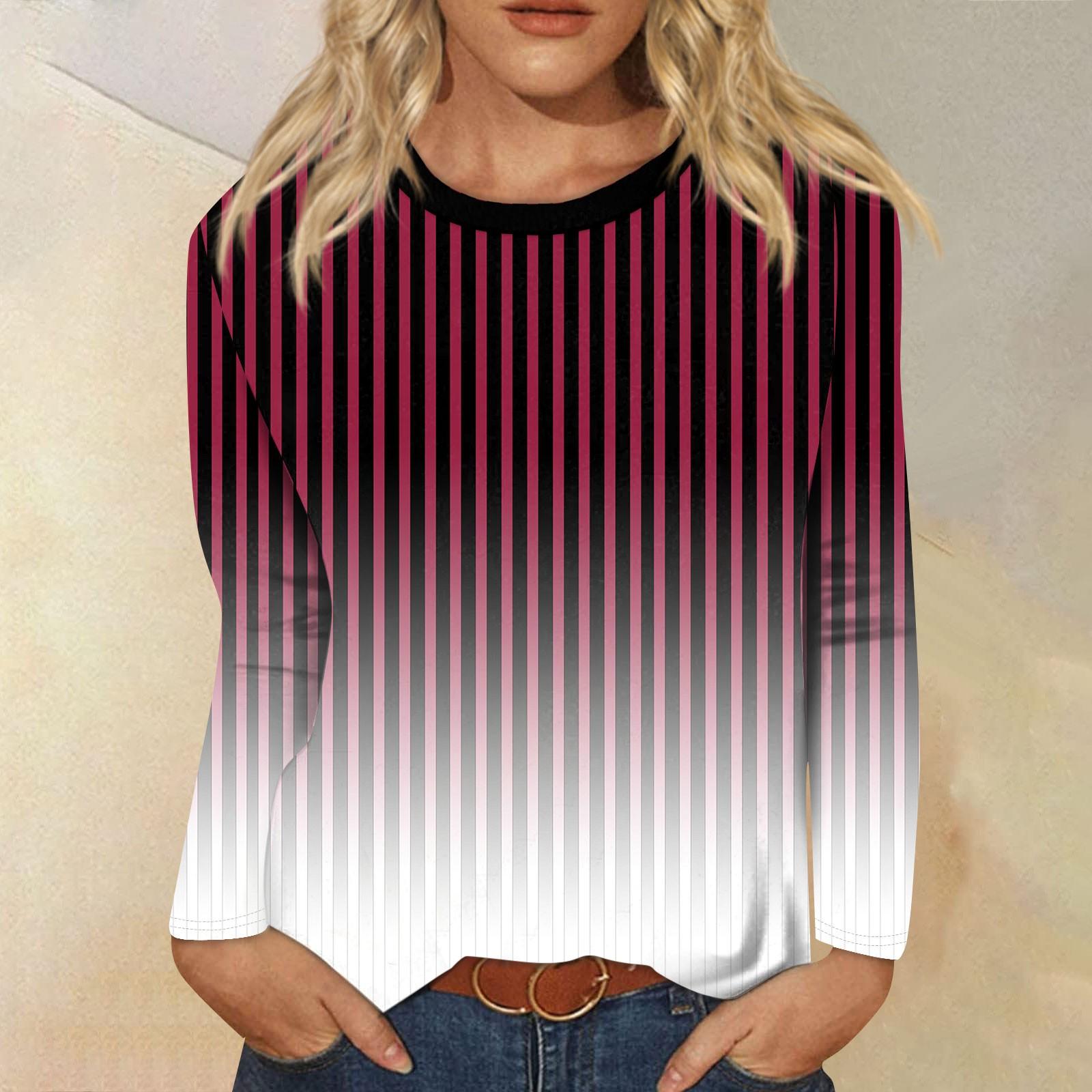 

Женская модная повседневная блузка с длинным рукавом и круглым вырезом, пуловер XXXXL винный