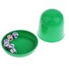 Board Guessing Game Dice Cup Shaker with 5pcs Six Side Dices Bar Nightclub Dice Cup with Base Set Party Roleplay Fun Toy