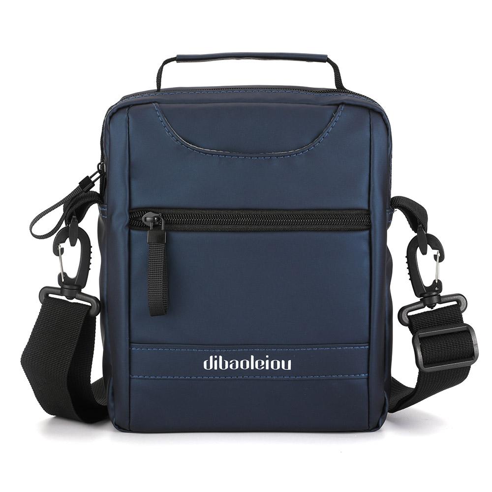Men'S Oxford Cloth Messenger Bag, Vertical Fashion Multifunctional Single Shoulder Bag , Casual Travel Handle Waist Bag