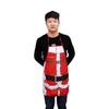 Adult Christmas Costume: Red Non-woven Santa Apron for Bar Waiters and Festival Celebrations