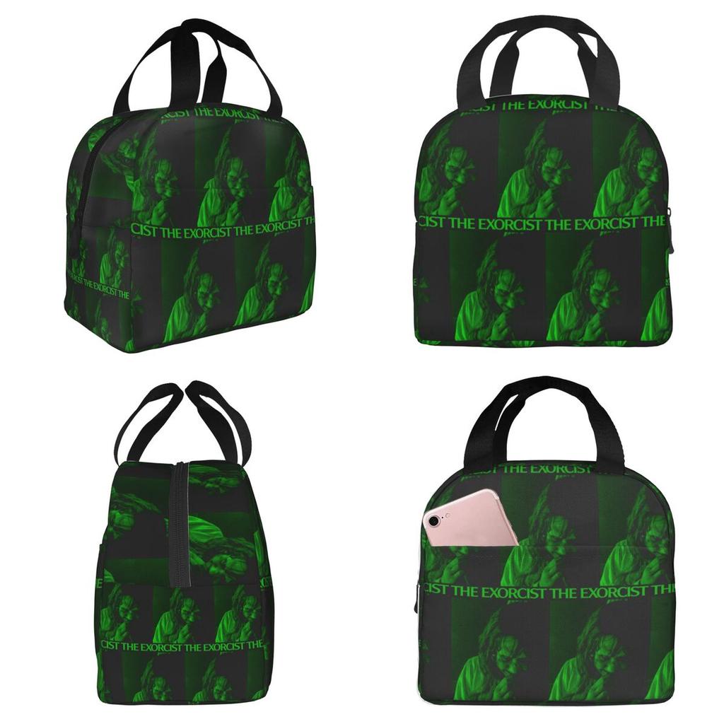 The Exorcist Green Insulated Lunch Bag for Kids School Cooler Thermal Food Box Tote Portable Lunch Boxes Container