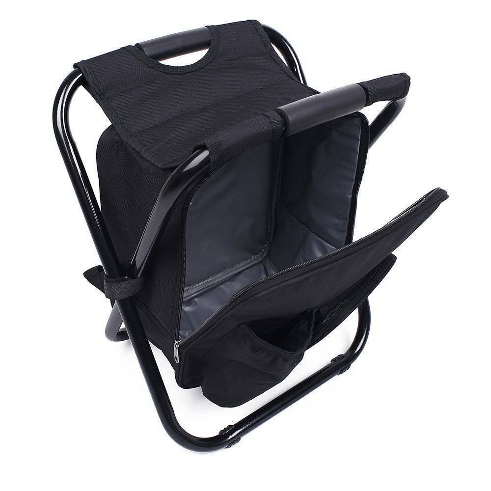 Portable Folding Camping Fishing Chair Insulated Picnic Bag Hiking Camouflage Seat Bag