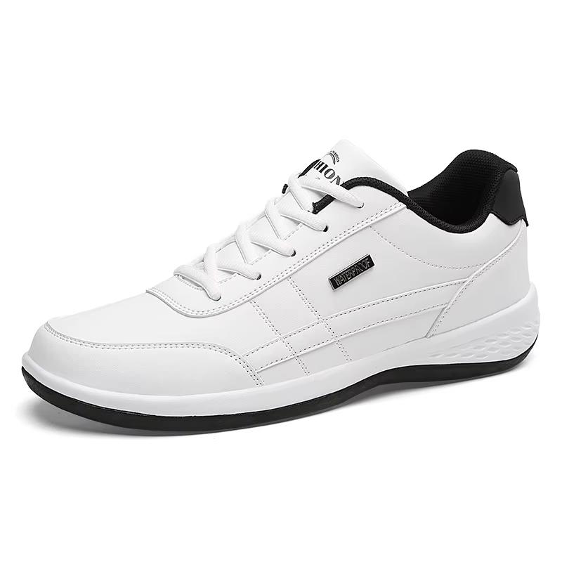 Men'S Sneakers Sports Casual Shoes Leather Outdoor Men Walking Shoe Four Seasons Soft Bottom
