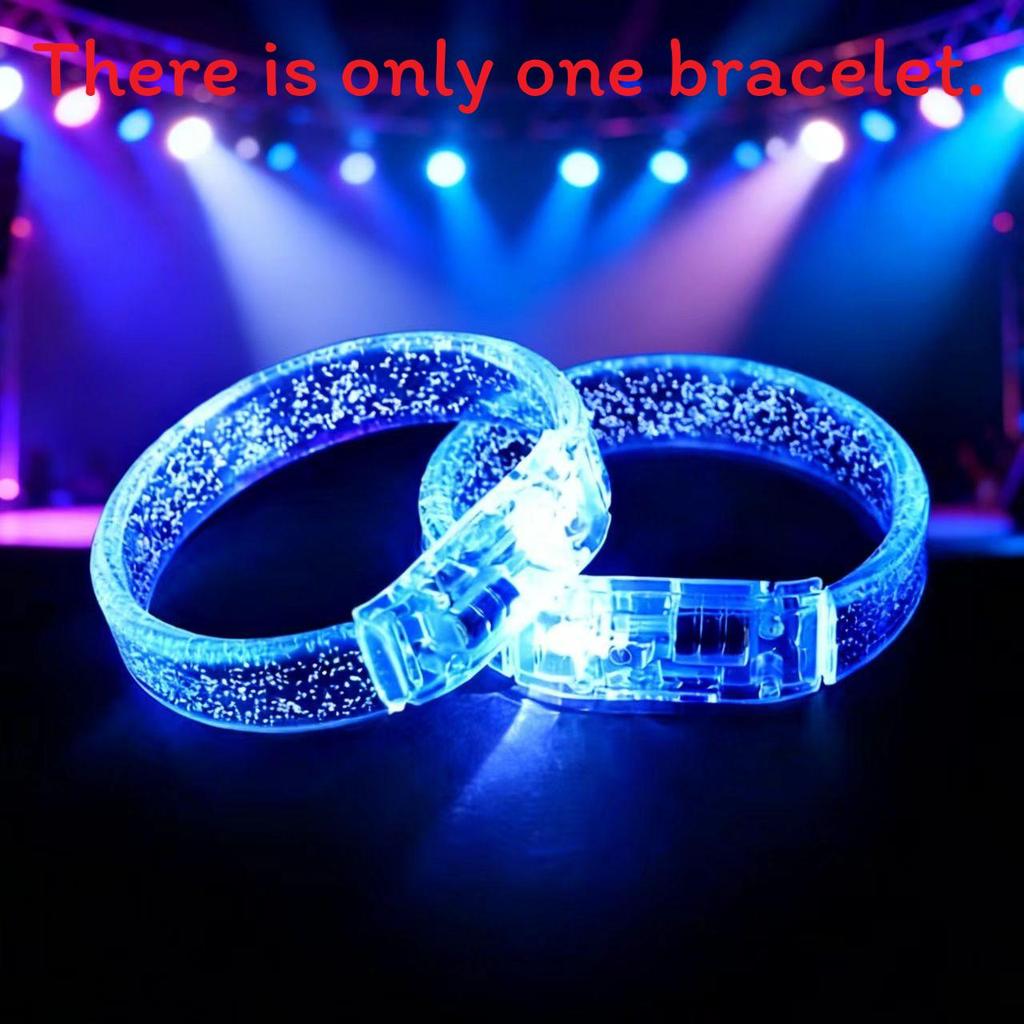 Led Glowing Hand Bracelet Concert Prop Waterproof Flashing Party Accessory For Night Events
