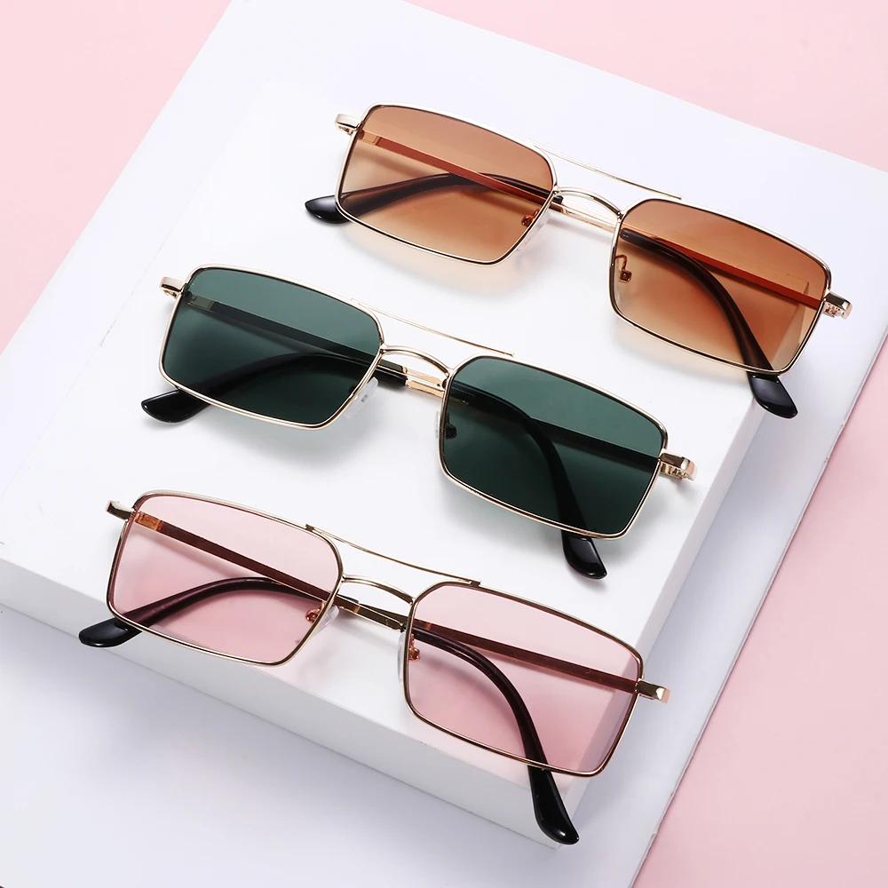 Classic for Women and Men UV400 Lens Retro Rectangle Sunglasses Sun Glasses Steampunk Sunglasses Small Frame