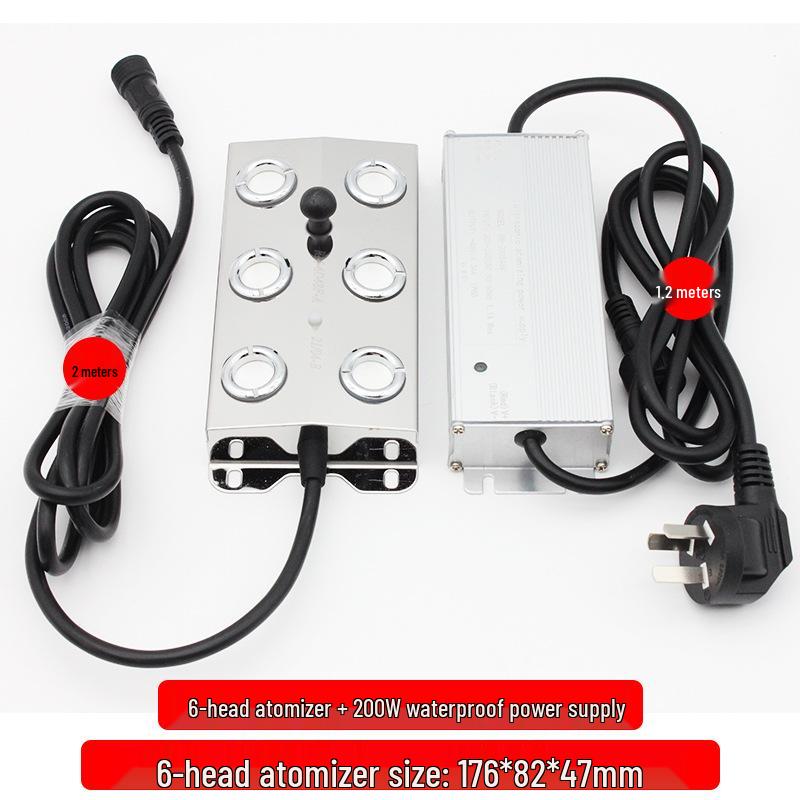 Ten-Head Ultrasonic Fogger: Amphibious Fish Tank, Rockery, and Landscape Humidifier