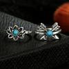Silver Retro Punk Boho Ring Set 08