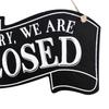 Yousheng Open Closed Sign, with Lanyard, Retro Decorative Door Sign, Double-Sided Printed Sign, for Bars Cafes Wall