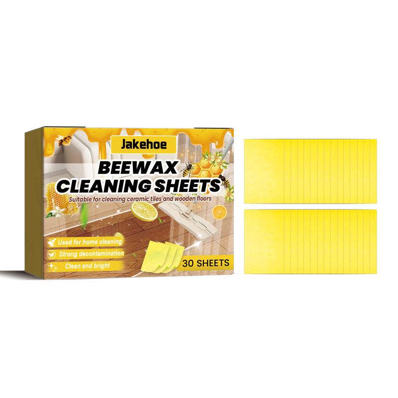 Beewax Floor Cleaning Sheet Natural Shine Floor Wipes Remove Sticky Food Oil Spots Shoe Mark Corners For All Floor Types