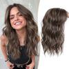 Cobertura 360° Topper para Cabello Ondulado Largo Peluca Realista para Mujer Topper Pieza de Cabello Rizado Cabello Adelgazado