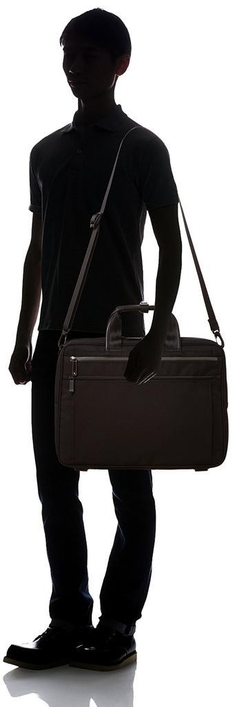 Ace Gene Business Bag, Retentory, 42cm, B4 Size, Single Compartment, Fits 15-inch PCs, Set-Up, 55162 01, Black