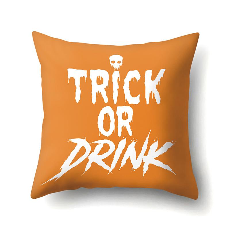 Halloween Pillowcase Car Waist Pillow Pumpkin Sofa Cushion Cover Office Home Living Room Pillowcase