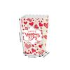 Love You Valentines Day Paper Popcorn Box With Cartoon Style For Party Decor And Gift