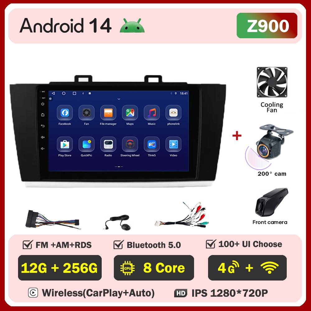 For Subaru Legacy Outback 2015-2018 Car Radio Player Car Carplay Screen Autoradio Mirror Link Car Intelligent Systems RDS DSP