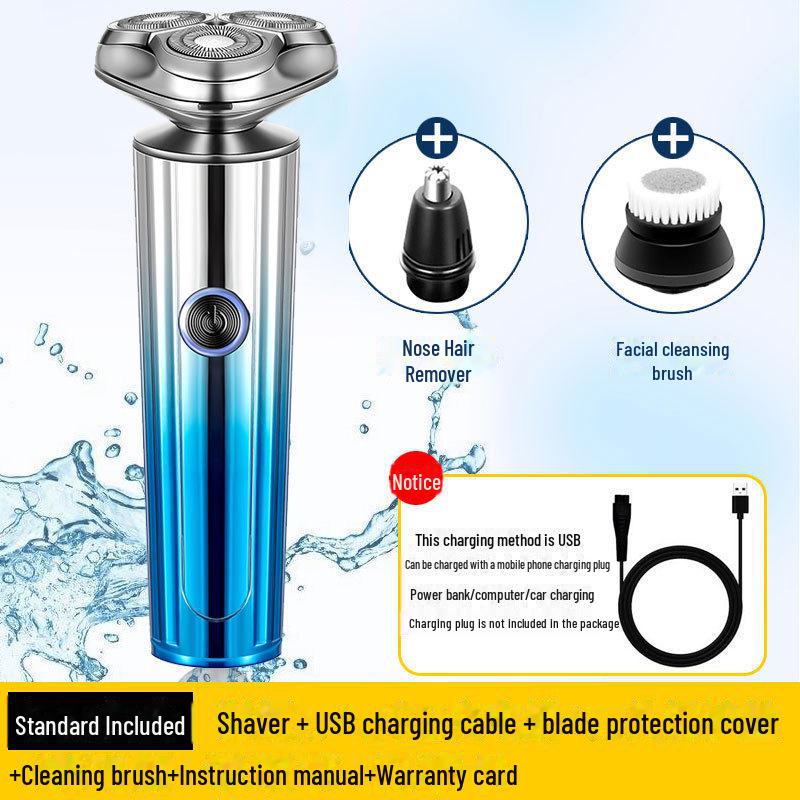 Rechargeable Multifunctional Waterproof Electric Beard Shaver