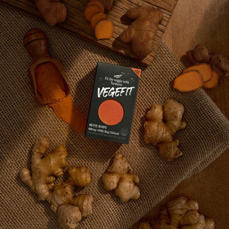

Veggiefit Turmeric, Ginger, Vitamin D, Selenium, and Zinc (60 tablets / 2-month supply)