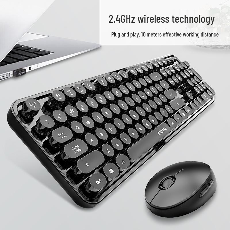 Mofii Sky Hand SWEET Wireless Keyboard and Mouse Set for Girls - Stylish and High-Value Accessory for Computer or Office Desktop Use.