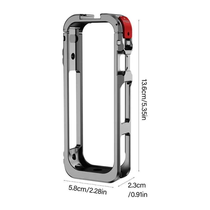 Durability Aluminum Camera Cage Quick Release Metal Frame For X5 Camera Enhances Protections And MultiFunctionality