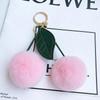 Plush Cherry Faux Mink Fur Keychain & Bag Charm