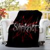 Slipknot Flannel Blanket Soft All-Season Throw, Design for Camping, Car Travel, Hiking Sofa, Bed, Office Perfect Gift for Parties