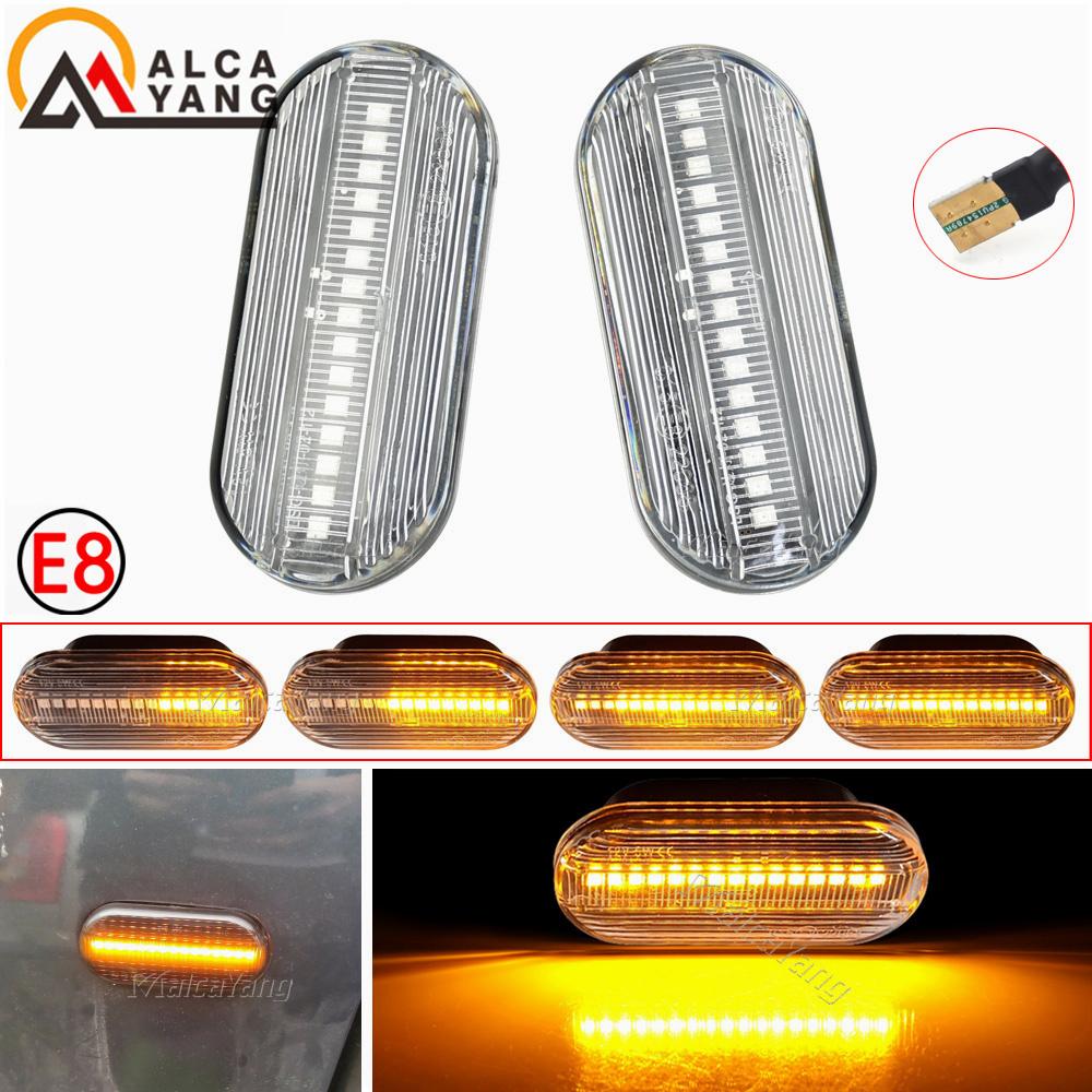 Side Marker Light Dynamic LED Turn Signal Flashing Indicator Blinker For SEAT Ibiza 6L Cordoba Toledo Leon 1M For Skoda Octavia