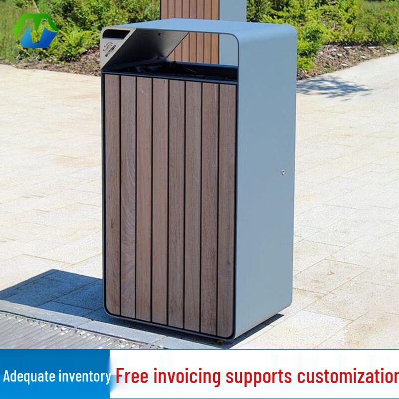 Outdoor Stainless Steel Waste Bin