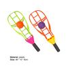 1Set Racquet Ball Bright Color Parent-children Interaction Lightweight Launch and Catch Balls for Outdoor