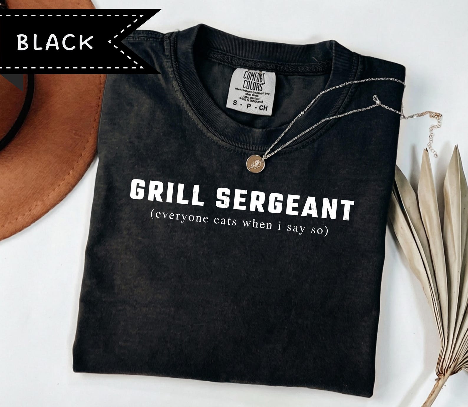 Grill Sergeant T-Shirt, Funny BBQ Dad Gift, Comfort Colors® Grandpa Tee 3XL