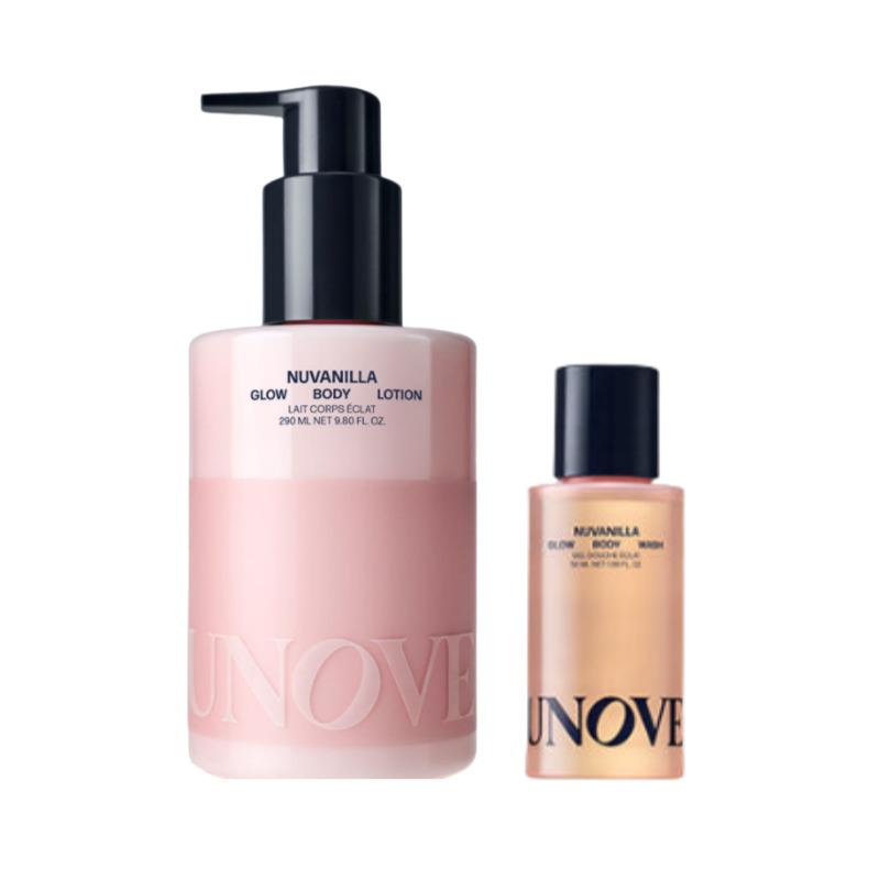 Unove Лосьон для тела Glow 290мл (+Розовый гель для душа 50 мл) ROSY AURA