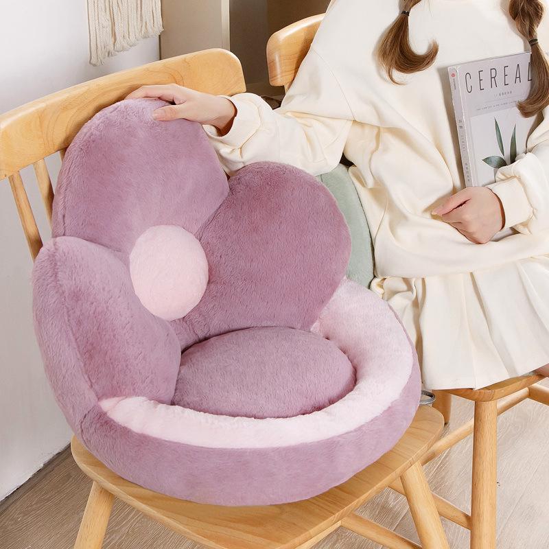 Flower Pillow Cushion Creative Plush Cushion Multicolor Soft Home Cushion Against the Waist Girls Nap Pillow Bedroom Seat Pillow