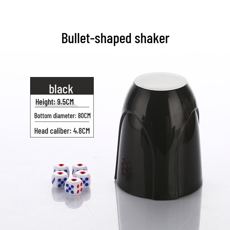 Electroplated Bullet Head Dice Cup - Drop-Resistant Nightclub/KTV Bar Sieve Cup