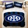 Eredità Inter: Biancheria da letto Tradizione a Strisce Blu (1 * copripiumino + 2 * federa, senza nucleo) Set lenzuola regalo di compleanno di Natale