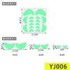 Halloween Stickers Luminous Eyes Ghost Party Decoration Stickers Fluorescent Horror Wall Stickers Holiday Party Room Decoration