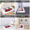 Eclipse 2G DSM Red Doormat Sand Scraping Carpet Rug Kitchen Entrance Home Floor Mat for Bathroom Footpad Mats