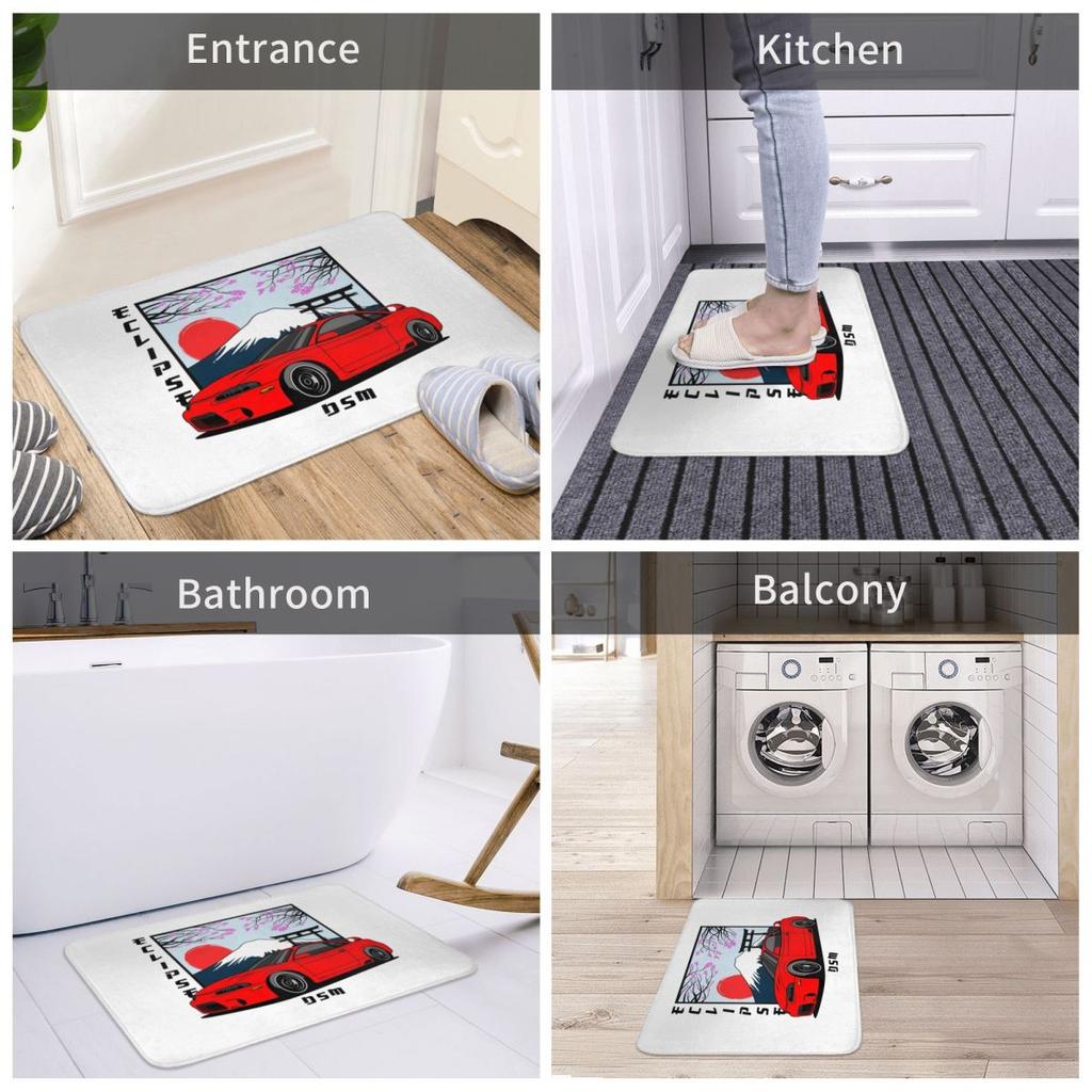 Eclipse 2G DSM Red Doormat Sand Scraping Carpet Rug Kitchen Entrance Home Floor Mat for Bathroom Footpad Mats