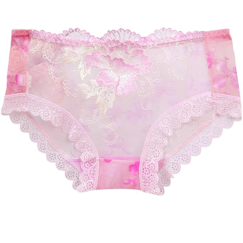 

[VATEIS] shorts ladies embroidery race floral pattern Slightly see-through Hip wrap Doesn t dig in Doesn t resonate sexy low rise regular woman