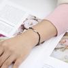 Verstellbares Kettenarmband, zweilagiges Edelstahl-Armreif mit geometrischem Anhänger - Schiebeschließe, Unisex-Schmuck, 15-19 cm, Gold-/Silberfarben