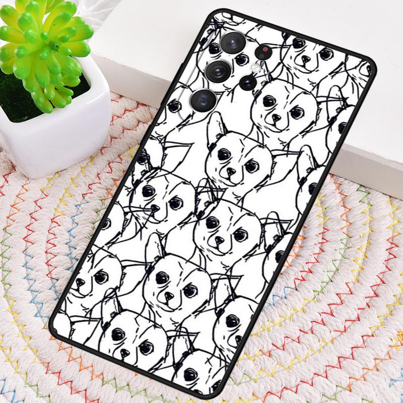 Cute Chihuahua Dogs Phone Case for Samsung Galaxy Note 10 Pro S26 Ultra S23 S24 FE S25 S21 S22 PLUS Shockproof Cove