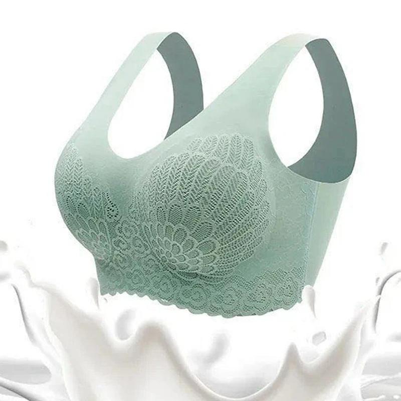 Sexy Push Up Bras Latex Women's Underwear Wire Free Female Gather Bralette Seamless Iingerie Ladies Comfort Brassiere
