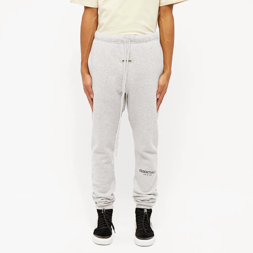 Fear of God Essentials Pantalones de chándal reflectantes FW19 Unisex Gris Claro FOG-FW19-35