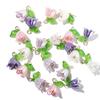Kit For DIY for Necklace Earrings Loose Beads Bell Orchid Beads Lampwork Beads Flora Leaves Beads