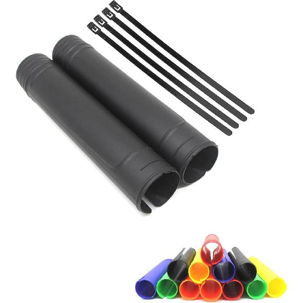 

2PCS Universal Motorcycle Shock Absorber Guard Damping Dust Cover Dirt Bike Fork Boots Shock Covers Protector for Yamaha Honda Suzuki Kawasaki чорний