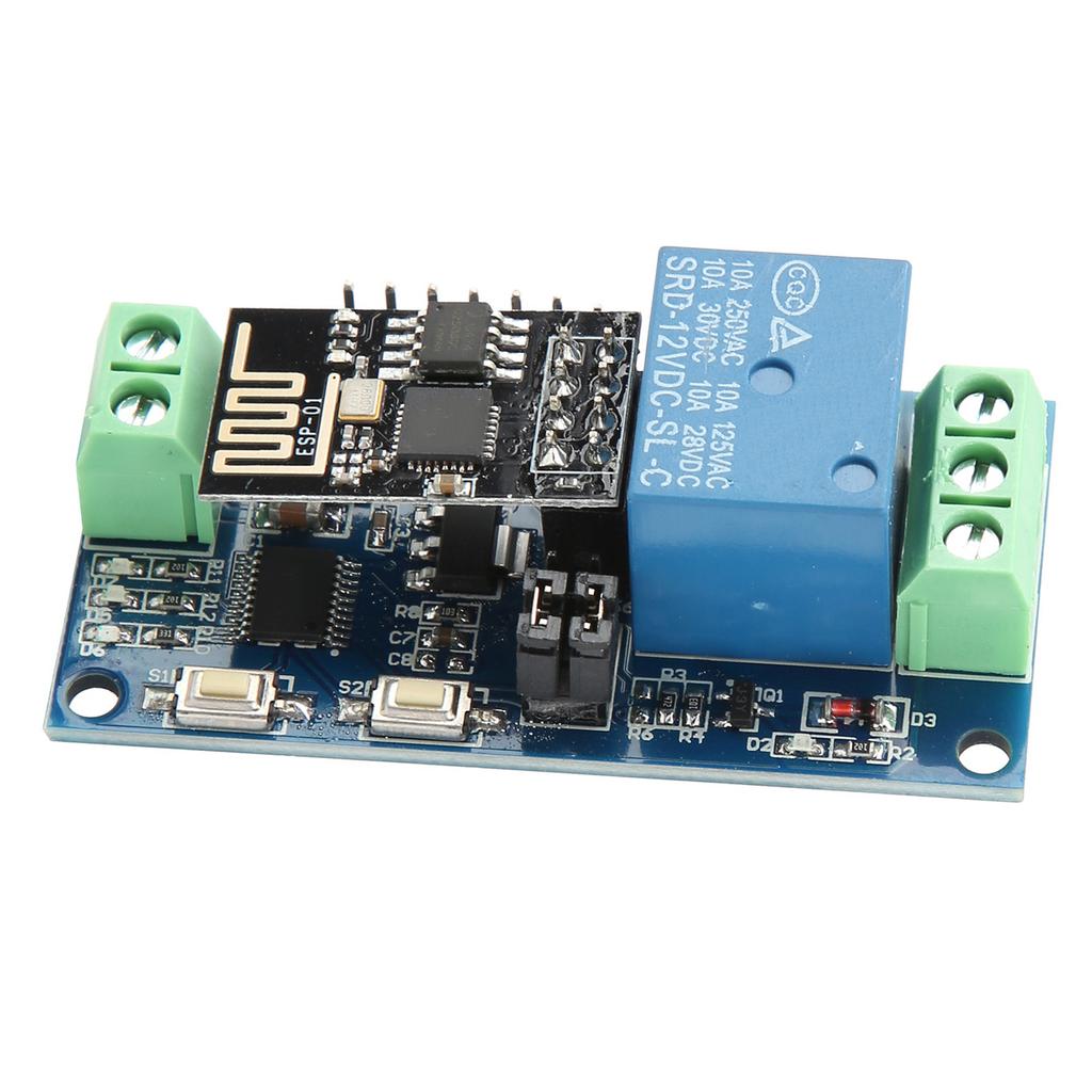 1‑Way WiFi Relay Module for Android Mobile Phone APP Wireless Remote Control Switch 12V ESP8266