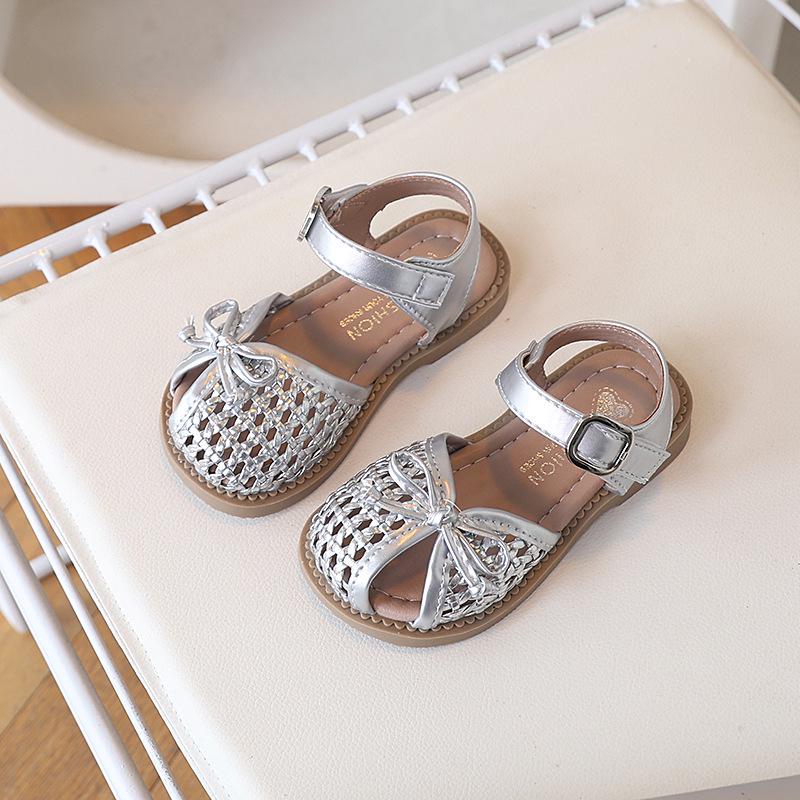 Girls' Summer 2026 Best-Selling Woven Mesh Princess Sandals