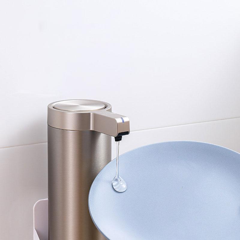 Kitchen Automatic Liquid Soap Dispensers Touchless Induction Sensor Steel Kitchen Metal Lotion Bottle Bathroom Accessories