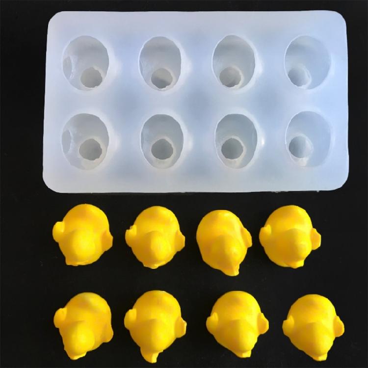 Lovely Cartoon Animal Candle Molds Little Yellow Duck Silicones Mould Ornament Molds Casting Mould Craft Supplies
