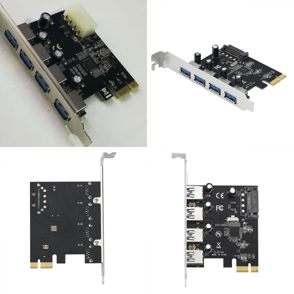Pcie Usb30 Expansion Card With Four Ports For Desktop Computer Data Transfer