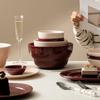 Simple Threaded Tableware Set, Bowls And Plates, Soup Bowls And Plates, Ceramic Creative Household Housewarming Bowls, Tableware And Chopsticks