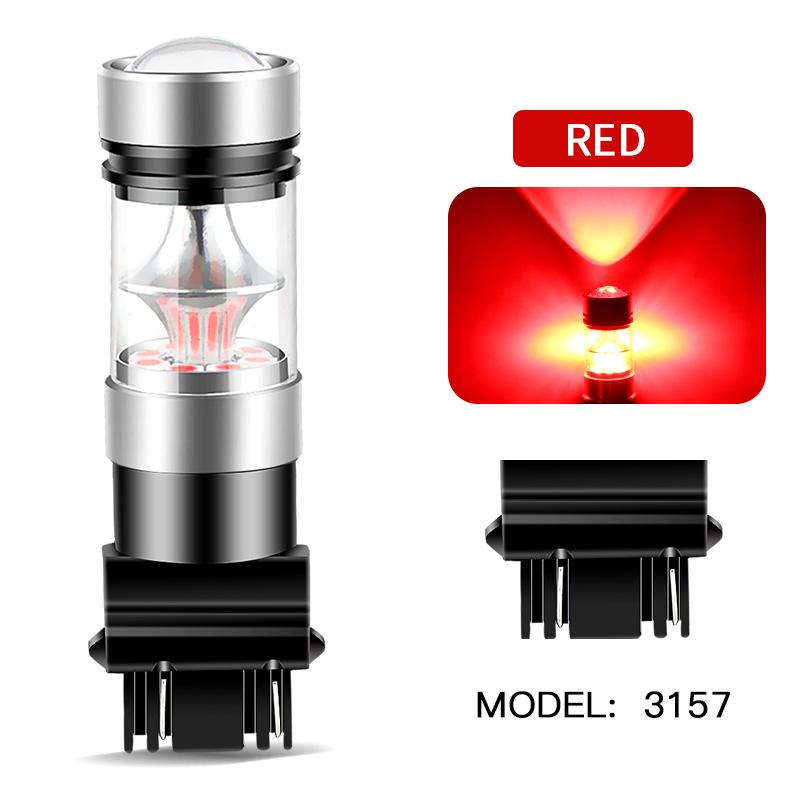 2PCS LED Bulb 1156 BA15S P21W 1157 BAY15D P21/5W BAZ15D P21/4W 3157 P27/7W T25 7443 W21/5W T20 Brake Reverse Turn Signal Lights