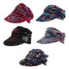 Foldable Earflap Cotton Short Brim Girls Cap Baseball Cap Ethnic Style Cap Women Hat Peaked Cap